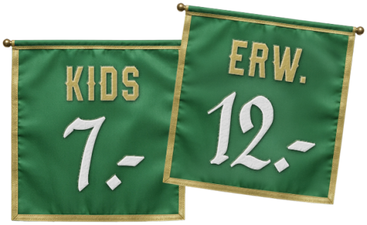Eintritt Kinder 7 Franken, Erwachsene 12 Franken