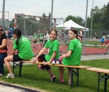 Zuschauen und anfeuern