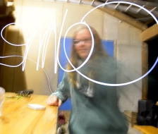 Lichtmalerei am Abend