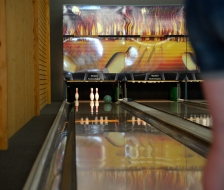 Bowling zum Abschluss des Tages