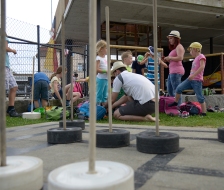 Eine kleine Gruppe der grossen Schar