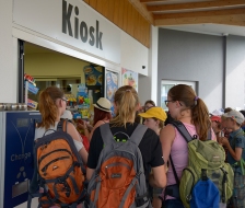 Kurz vor der Abreise noch schnell an den Kiosk