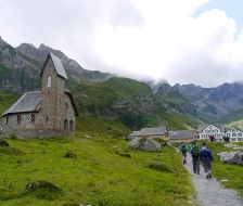 Das Ziel für die Übernachtung - die Meglisalp