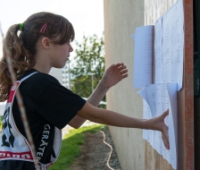 Die Zwischenrangliste wird kontrolliert