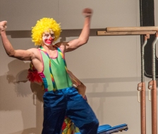 Clowns vom Cirque du Soleil als Showabschluss