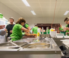 Die TV-Küche bei der Arbeit