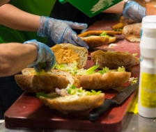 Das Schnitzelbrot war ein Renner