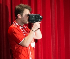 Remo bei den ersten Filmversuchen