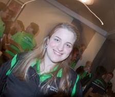 Unsere Aktuarin in speziellem Licht