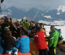 Die Pistenbar ist beliebt