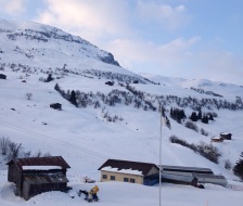 Schnee so weit das Auge reicht