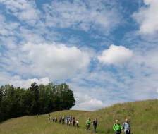 Die Route führt über Land...