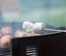 Das Dessert wird ebenfalls auf dem Grill zubereitet