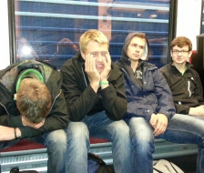 Noch müde vom Grümpeli am Abend zuvor