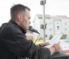 Remo Sprecher als Sprecher des Anlasses