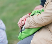 Überall sind die Rucksäcklein zu sehen