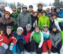 Die muntere Gruppe beim Fototermin