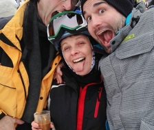 Die Pausen auf der Piste arten auch gerne mal ein wenig aus