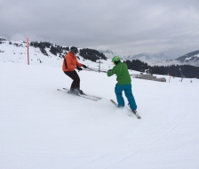 Zum Glück ist die Piste breit genug für den Walzer!