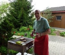 Der Grillchef ist angeheuert