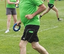 Beim Moosgummirennen ist Kondition gefragt