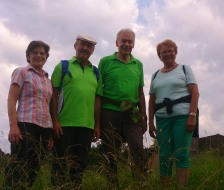 eine kleine Wandergruppe