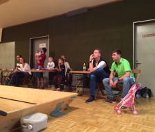 Die Zuschauer feuern an