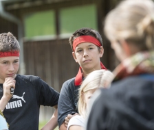 Den Instruktionen wir interessiert zugehört