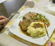 Wir wurden lecker verköstigt