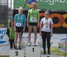 Auch Lara schafft es auf das Treppchen