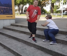 Hier zwei Besucher von «Baywatch»