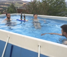 Kurt hat den Pool bereit gestellt