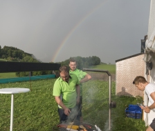 Ein wunderschöner Regenbogen